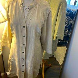 Christopher & Banks micro suede overcoat